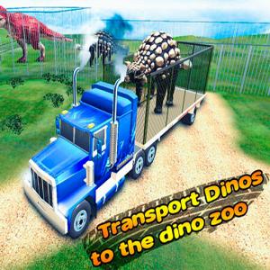 Транспорт динозавров в зоопарк Дино