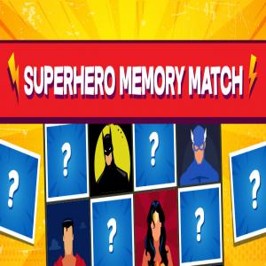 Match de mémoire de super-héros