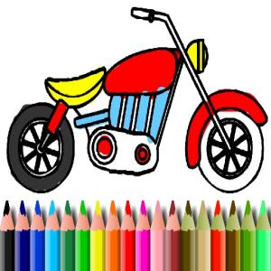 Раскраска Мотоцикл BTS