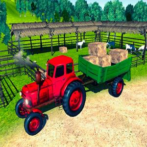 Simulation de cargaison de tracteur d'agriculteurs
