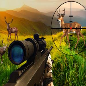 Снайперский олень дикого охотника