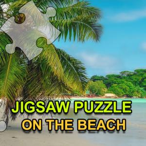 Puzzle de jigsaw sur la plage