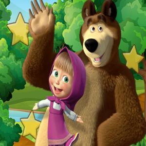 Kleines Mädchen und der Bären versteckte Sterne