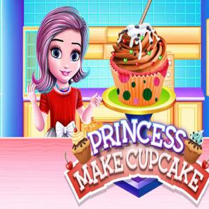 La princesse fait du gâteau de la tasse
