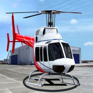 Hubschrauber-Park- und Rennsimulator