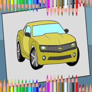 Carnet de coloriage des voitures américaines