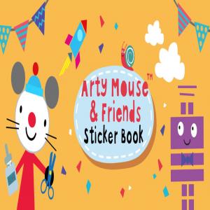 Arty Mouse-Aufkleberbuch
