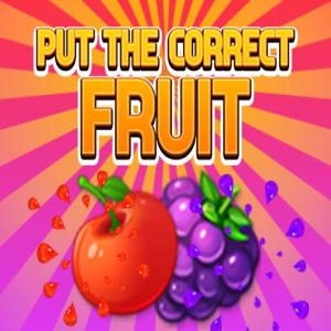 Mettre le fruit correct