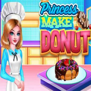Prinzessin machen Donut.