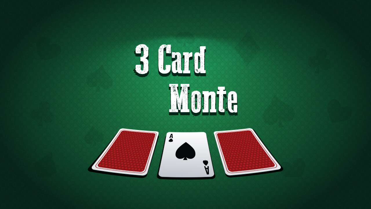 3 карты Монте