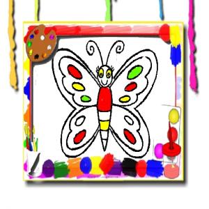 Книжка-раскраска бабочка