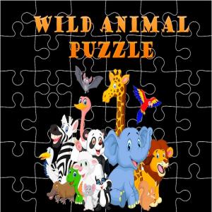 Wilde Tiere Puzzle.