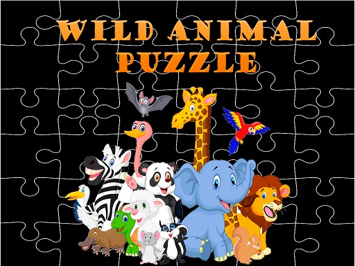 Wilde Tiere Puzzle.